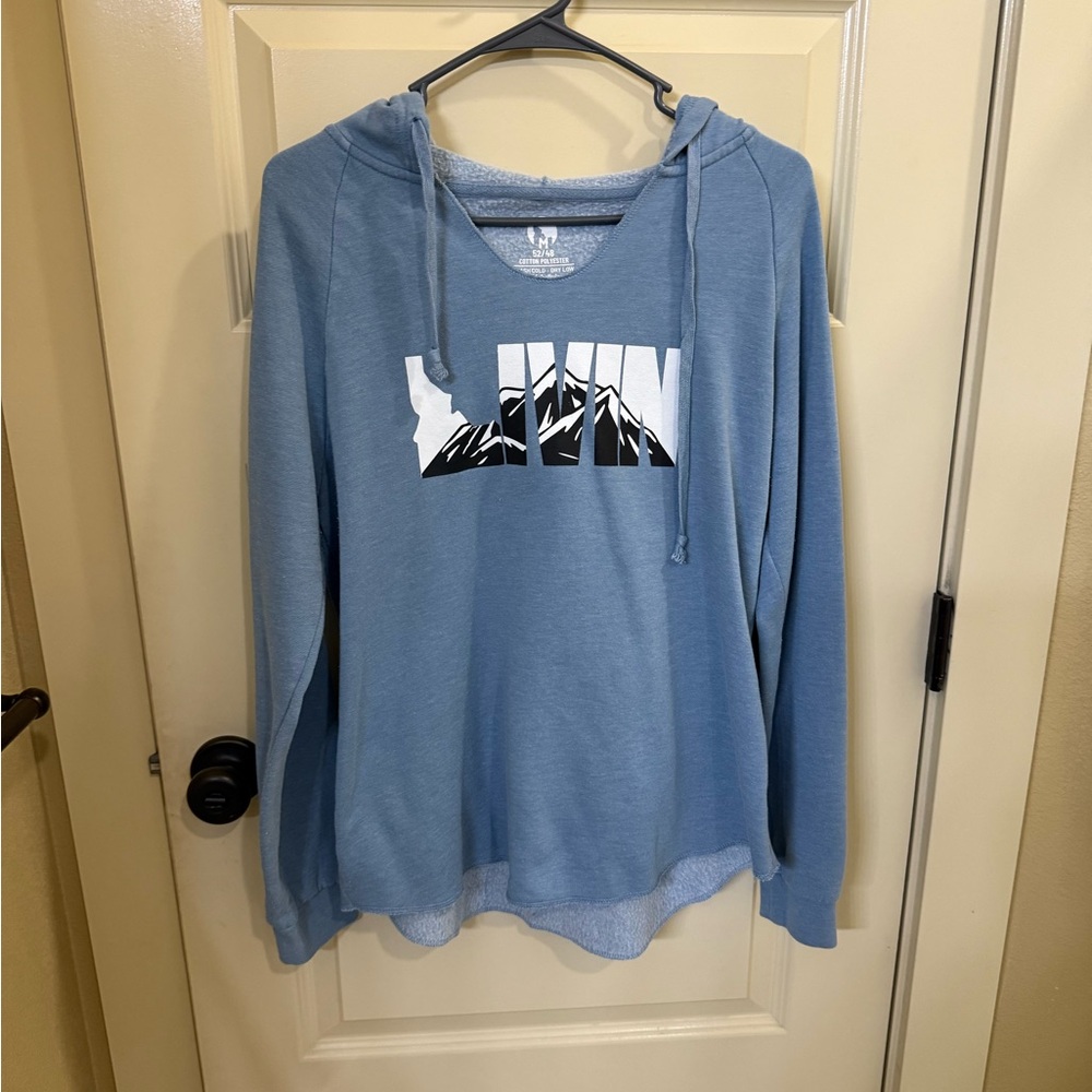 Blue Graphic Hoodie